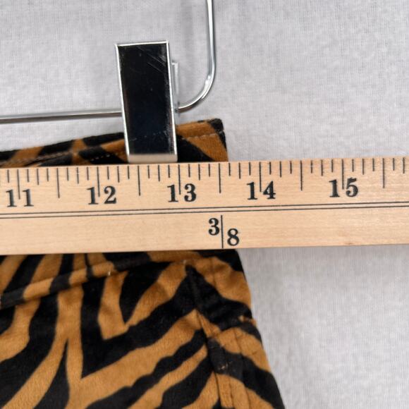 TACH CLOTHING Rumba Velvet Pants Womens Small Tiger Print High Rise Tapered Leg - Picture 13 of 16